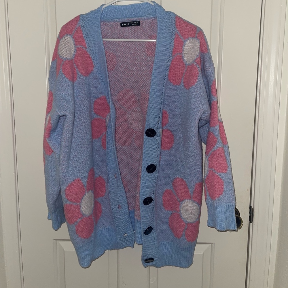 Floral oversized cardigan